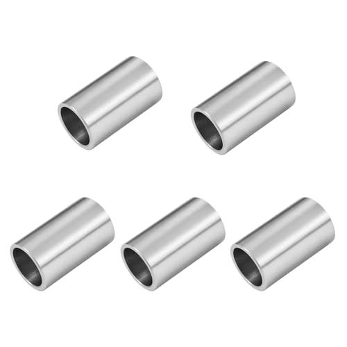 Jerhyun 5 Piezas Casquillos Distanciadores de Acero Inoxidable, 8mm ID x 10mm OD x 18mm L Distanciadores de Columna Redondas Inoxidable para Construcción y Otras Industrias Mecánicas (Φ8*10 * 18)