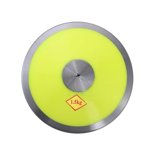 Yiju 1.5kg Nylon Sports Training with Steel Rim and Center, Throwing for Sports Events, College Beach Practice, Yellow