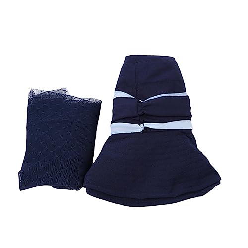 BESPORTBLE Chapéu Anti-Uv Chapéu De Rede Azul Dobrável Viseira De Sol Chapéu De Rede Ao Ar Livre Com