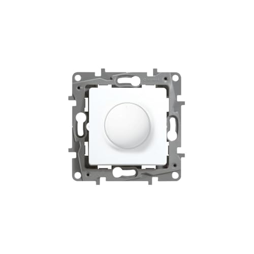 Legrand, 665117 Niloé Variateur de lumière, interrupteur avec télécommande rotative, lumière de contrôle, variateur d'intensité de lumière de 500 W,...