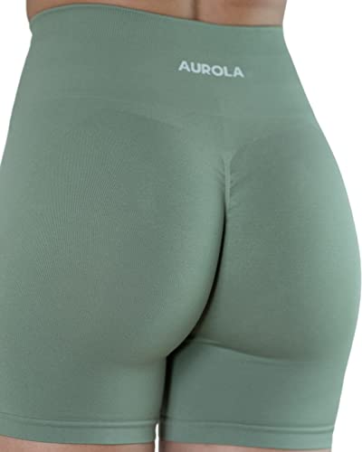 Image of AUROLA Intensify Workout Shorts for Women Seamless Scrunch Short Gym Yoga Running Sport Active Exercise Fitness Shorts