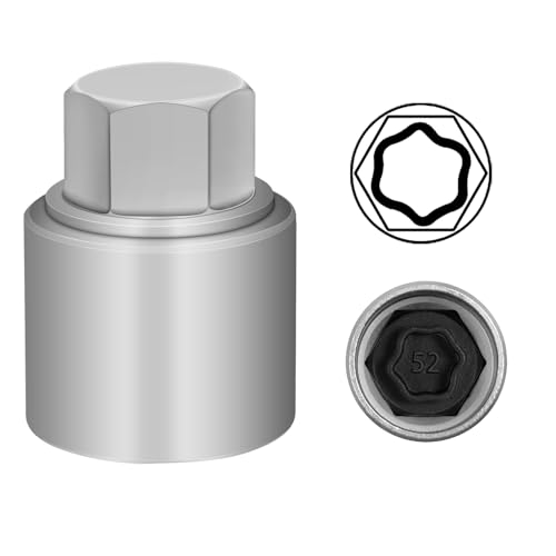 52 Wheel Locking Nut Key for BMW, Socket Adapter (OD 27mm-ID 25mm)
