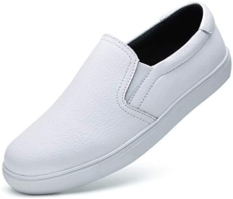YiCeirnier Women's Fashion Sneakers Slip On Shoes Leather Flat Driving Shoes