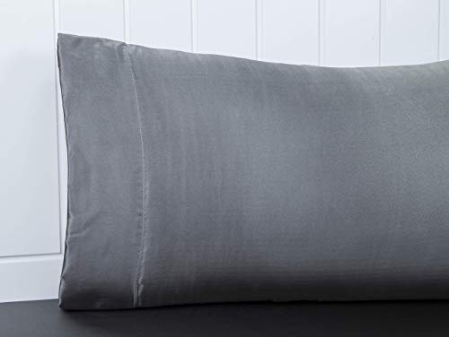 Image of Lanest Housing Silk Satin Sheets, Twin XL Size Satin Bed Sheet Set with Deep Pockets, Cooling Soft and Hypoallergenic Satin Sheets Twin XL - Grey