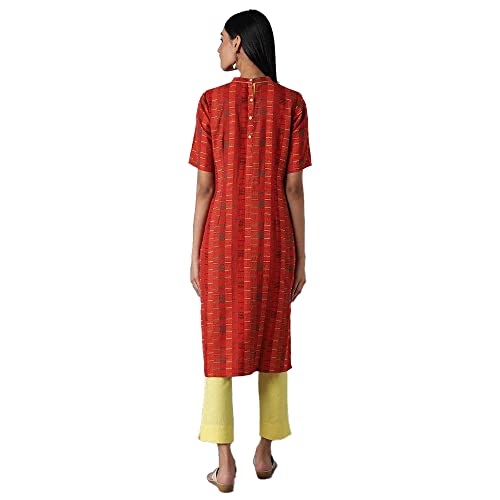 Image of Aurelia Women's Cotton Regular Fit Casual Kurta