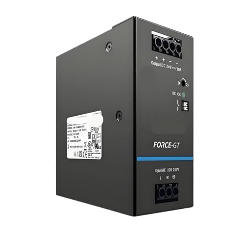 Alimentation 24V 20A à découpage DRF-24V480W1GBA avec boîtier métallique robuste