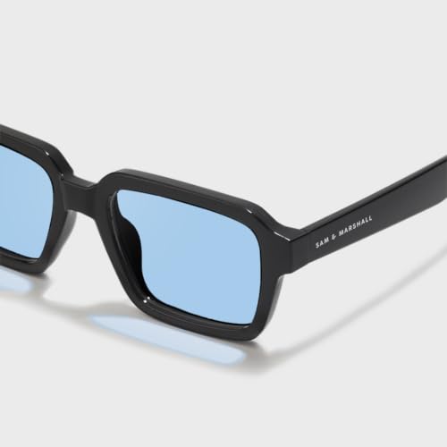 Image of SAM AND MARSHALL TROY Sunglasses I 400UV Protection I Rectangle Shape Sunglass I Men & Women