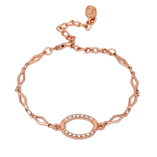Estele Rose Gold Plated Opal Designer Bracelet with Crystals for Women (B08D8Q72MB) Amazon Price History, Amazon Price Tracker