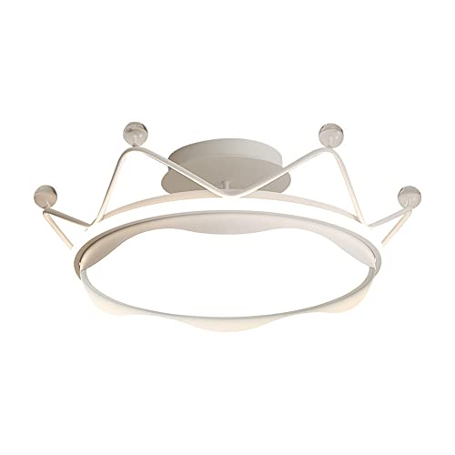 Lámpara decorativa de techo con diseño de corona y luz blanca de 6000 K para ambientes modernos