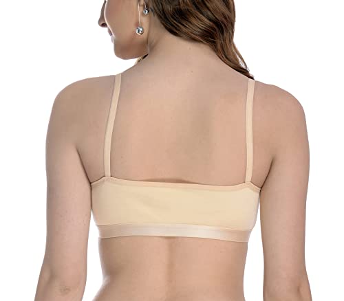 Image of FIMS - Fashion is my style Women Cotton Sports Bra for Gym, Yoga, Running Bra for Girls, Racer Back, Full Coverage, Multicolor, Cup B, See Main Image to Check How Many Bra You Will Get