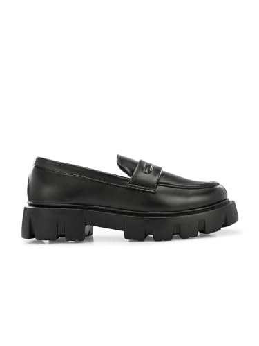 Image of Leo's Fitness Chunky Penny Loafers for Casual Party Slip-On