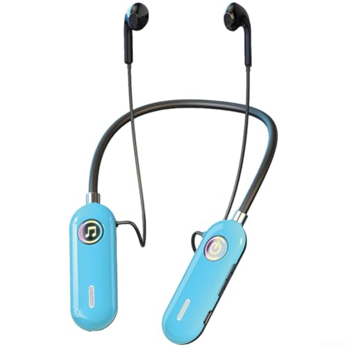 Grabación de podcast con auriculares inalámbricos de monitoreo de transmisión en vivo de 2.4 G azul