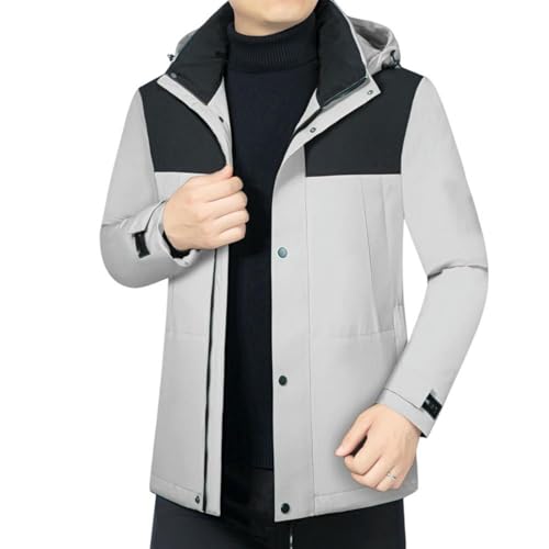 Chaqueta de plumón para hombre abrigo de invierno negro acolchado
