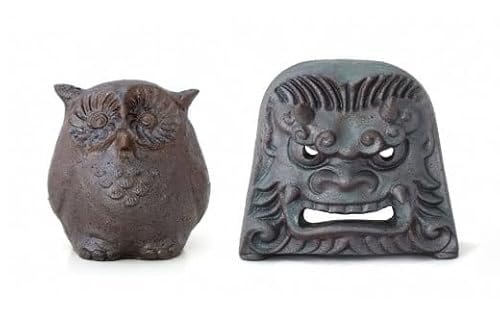 安田瓦 厄除け幸運セット 鬼瓦 ふくろう 丸三安田瓦工業 1M04031