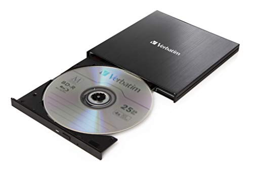 Verbatim Externer Slimline Bluray Writer mit USB 3.2-Kabel, externer DVD und Bluray Brenner, ideal für Notebooks und Computer ohne Laufwerk, Bluray Player & DVD Drive für Wiedergabe in Ultra HD 4K – Bild 3
