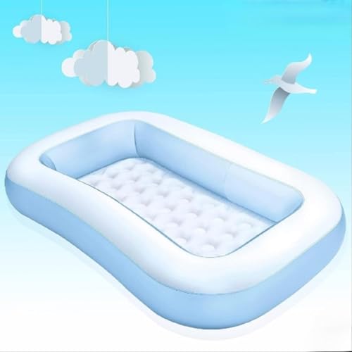 Image of Storio 5.5 Feet Inflatable Swimming Pool for Kids | 65 inch x 39 inch x 10 inch Baby Bath Tub for 1-5 Year Old Boys & Girls | Outdoor Garden Pool for Toddlers | Summer Fun & Holi Water Play (Pack of 2)