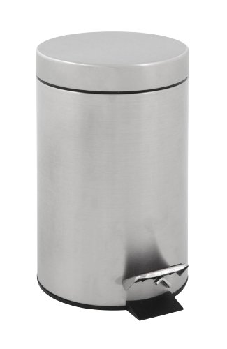 Poubelle à pédale inox mat 3 litres de finition supérieure