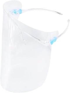 ORFOFE 1 Peça Máscara Facial Transparente Cuspe Defletor Capa Facial Transparente Máscara De Proteção Prateleira Protetor Facial