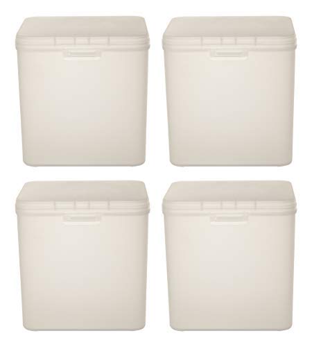 VHPL Plastic Boxes (13.7 cm x 11.2 cm x 14.2 cm,)(Multi purpose, Sturdy Quality,Light Weight, Spacious, Easy to handle)(Set of 4)