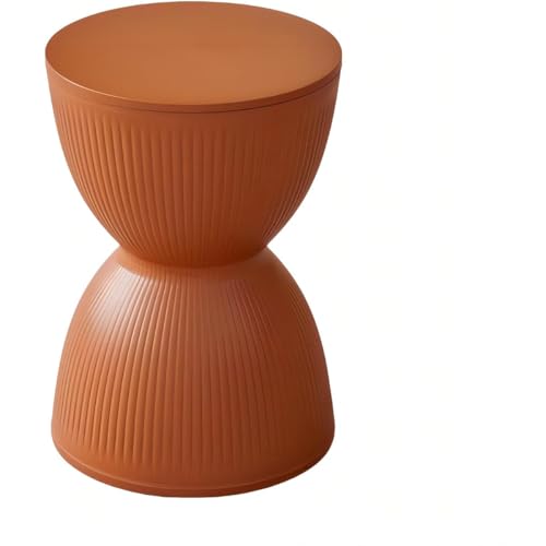 Jingshihaisu スツール サイドテーブル 靴ベンチ 砂時計デザイン 玄関イス チェア 両サイド収納 リプロダクト オットマン 足置き 椅子 おしゃれ ディスプレイ インテリア マルチシーン (30cm × 30cm x 43cm,E) [並行輸入