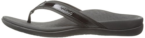 Vionic Tide Ii - Women's Leather Orthotic Sandals - Orthaheel Black - 9 Medium #TOP7