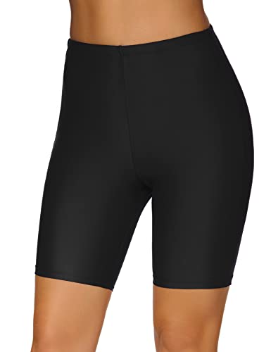 Lecieldusoir Women's High-Waisted Bikini Swimsuit Board Shorts for Swimming and Beach Time Fun