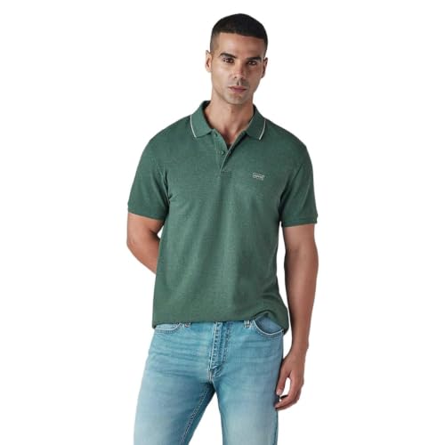 Image of Levi's Men's Solid Green Pique Polo T-Shirt