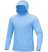 MAGCOMSEN Men's UPF 50+ Sun Protection Shirts Quick Dry Long Sleeve Rash Guard Lightweight Hoodie...