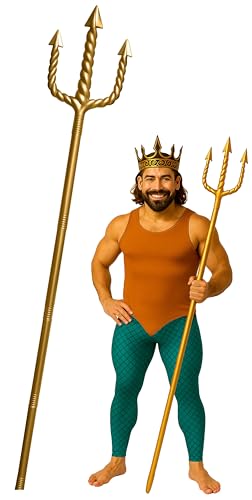 Nicky Bigs Novelties Adult 5 Pc King Neptune Trident Devil Pitchf...