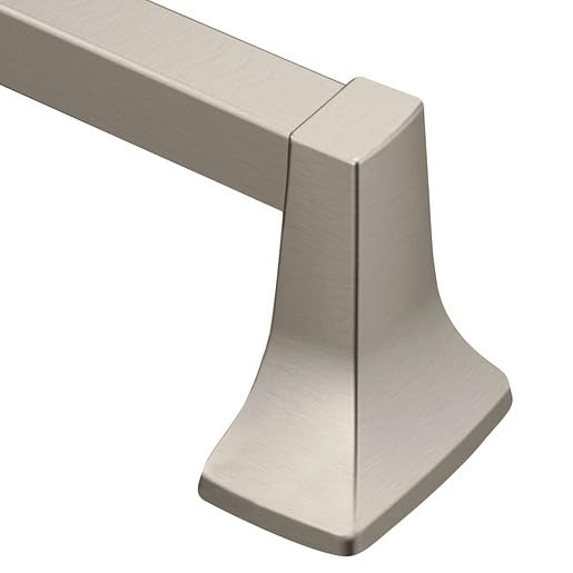 Barre porte-serviette 45 cm nickel brossé style contemporain