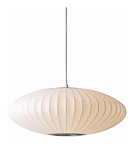 Luz de colgante de capado de lombrices de seda: lámpara de colgación blanca italiana de 50 cm compatible con comedor, sala de exposición y luminaria hueca. Candelera de la casa de la cafetería de una