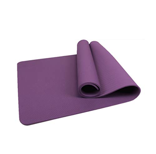 Tapis de yoga TPE 8mm gym sol écologique et tapis de pilates grand format 80cm