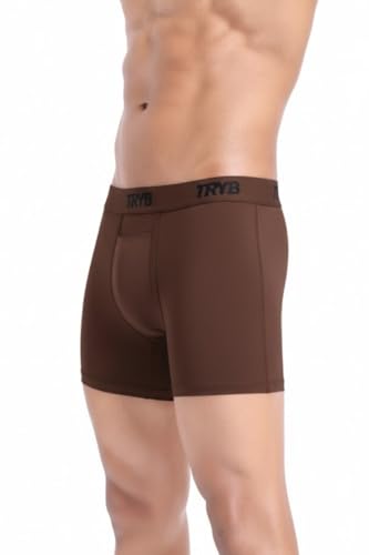Image of TRYB Sports Underwear for Men | Stretchable Active Square Cut Trunks for Running & Gym Workout | Quick Dry, Breathable, Moisture Wicking & Anti Chafing | Sports Innerwear Boxers
