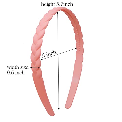 Lapohi Headbands For Women Girls 10 Pcs Colorful Fashion Effortless Plastic Headbands With Teeth No Slip Comb Headbands Hair Bands For Women Men Teen Girls #TOP3