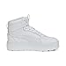 PUMA Womens Karmen Rebelle Mid, PUMA Womens White-PUMA Womens White, 8.5