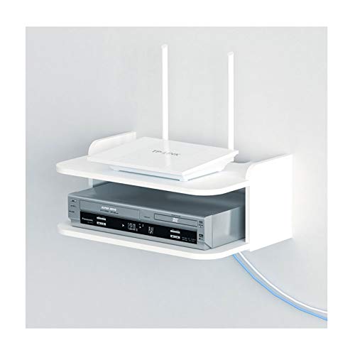 Wandregal for TV-Komponenten Schwimmend, An Der Wand Befestigten Media Console Rack for Kabelbox/Router/Remotes/DVD-Player/Spielkonsolen (Color