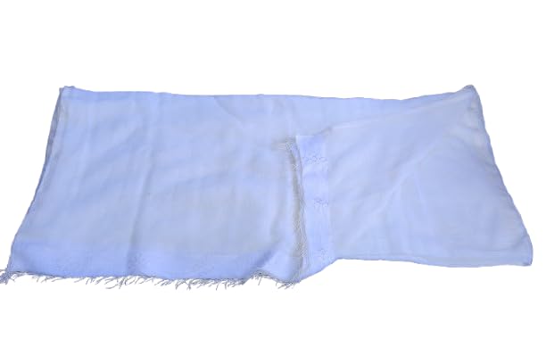 Ethiopian Orthodox Church scarf/Menen with white stripe Handmade 100% cotton Scarf. Handwoven Cotton Shawl, Traditional Religious Wear.3