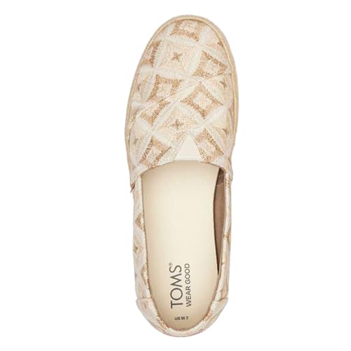 Image of TOMS Women's, Alpargata Rope Espadrille Slip-On, 11, Natural Geo