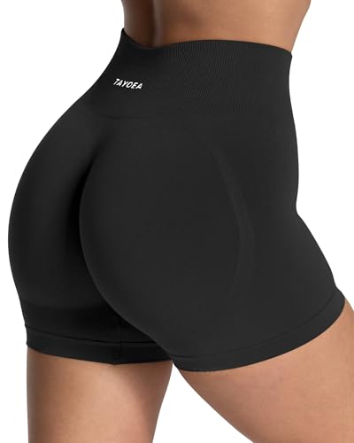 TAYOEA Women's Workout Shorts with Tummy Control & Butt Scrunch for Gym Seamless Yoga Shorts Sports Spandex Biker Shorts4