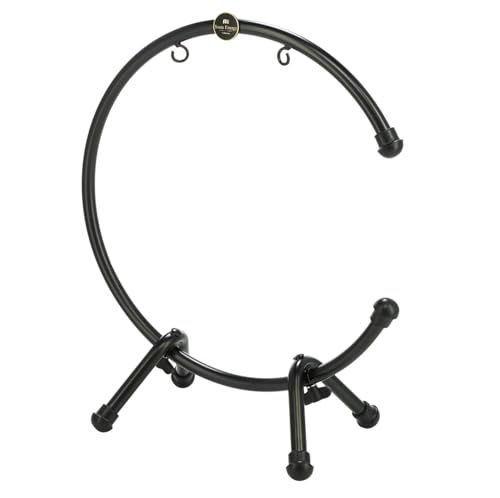 Sonic Energy Tisch Gong Ständer – Zubehör für Gongs und Tam Tams bis 33 cm – Pulverbeschichteter Stahl, schwarz (TMTGS-S)