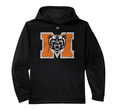 Mercer University Bears Distressed Primary Performance Hoodie