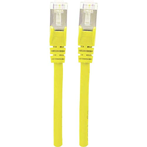 intellinet 740890 Netzwerkkabel Cat7-Rohkabel mit Cat6a-Stecker 100% Kupfer LS0H 3 m gelb