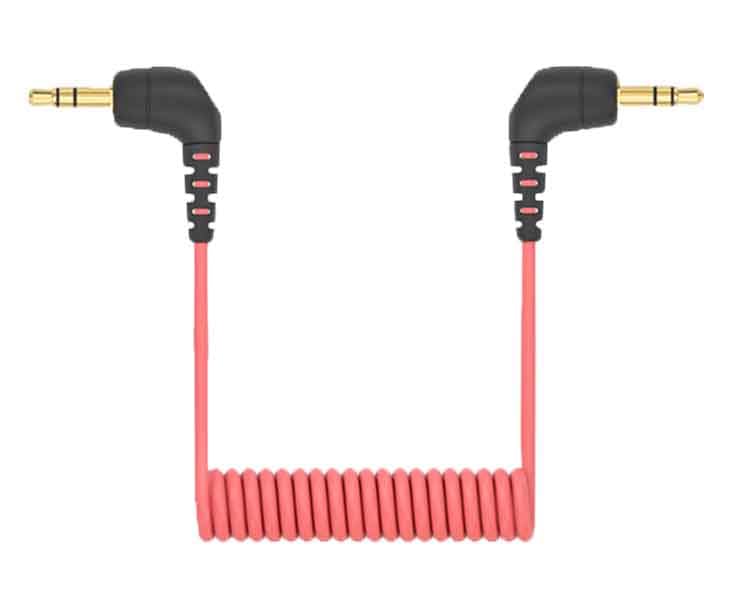 Cable de micrófono de 3,5 mm compatible con Rode Wireless Pro / Wireless Go 2/compatible con Mic 2 y Hollyland Lark M1 M2 150 Max Duo, cable de conexión TRS dual en espiral de 3,5 mm para cámaras