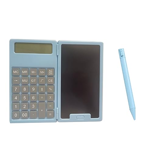 Xbsduih 1 juego de calculadora científica de temporada escolar para tablet plegable para tablet LCD Tablet, Lake Blue