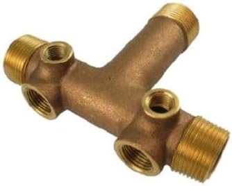 1-1/4 x 3-5/8 Center to End, No Lead Brass Solid Tank Tee