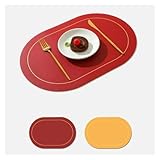 Mantel Individual Mantel Individual PVC Resistente Al Calor Aceite Antideslizante Multicolor 45x30 cm(G)