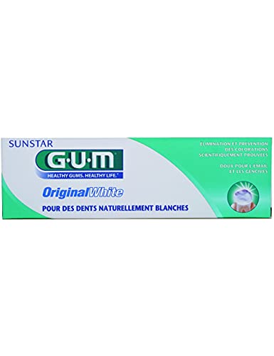 Gum Dentifrice Original White 75ml pour retrouver des dents blanches