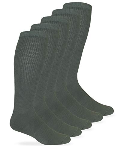 Jefferies Socks Mens Military Half Cushion Wool Combat over the Calf Boot Socks