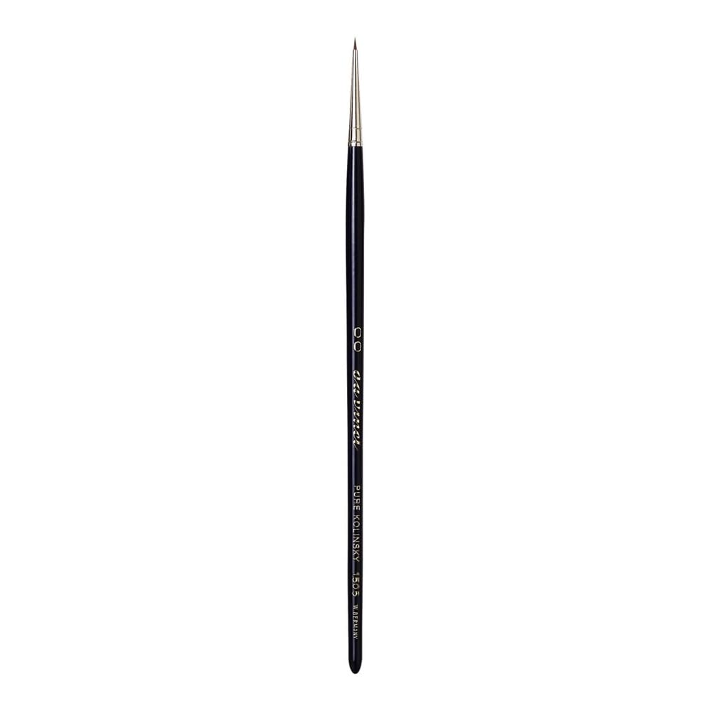 da Vinci Watercolor Series Maestro Paint Brush, Extra Short Retouch/Spotter Kolinsky Red Sable, Size 2/0 (1505-00)