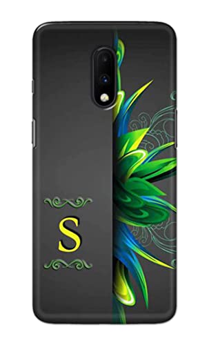 Image of Name II Initial II Letter Alphabet S Hard Back Case Cover for OnePlus 6T / OnePlus 7 Back Cover -(J5) VNS2222
